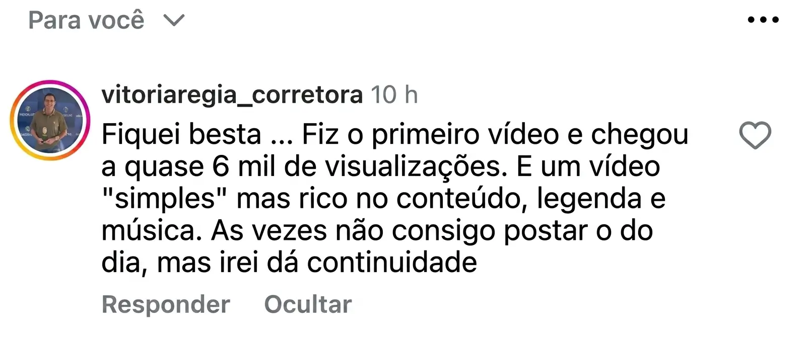 Depoimento 6 de cliente do Cresça com Reels