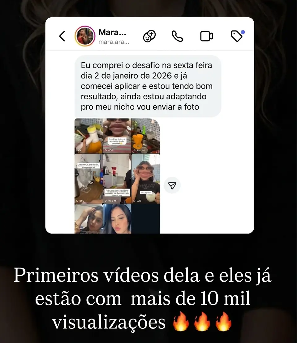 Depoimento 8 de cliente do Cresça com Reels