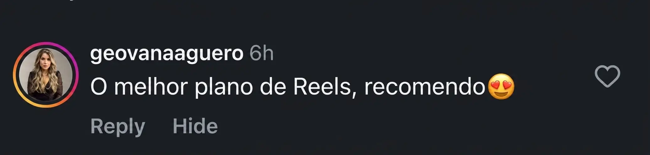 Depoimento 14 de cliente do Cresça com Reels