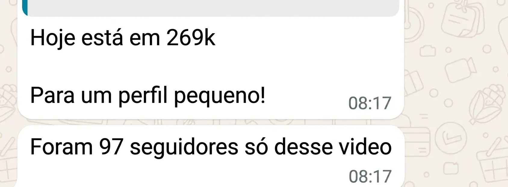 Depoimento 37 de cliente do Cresça com Reels